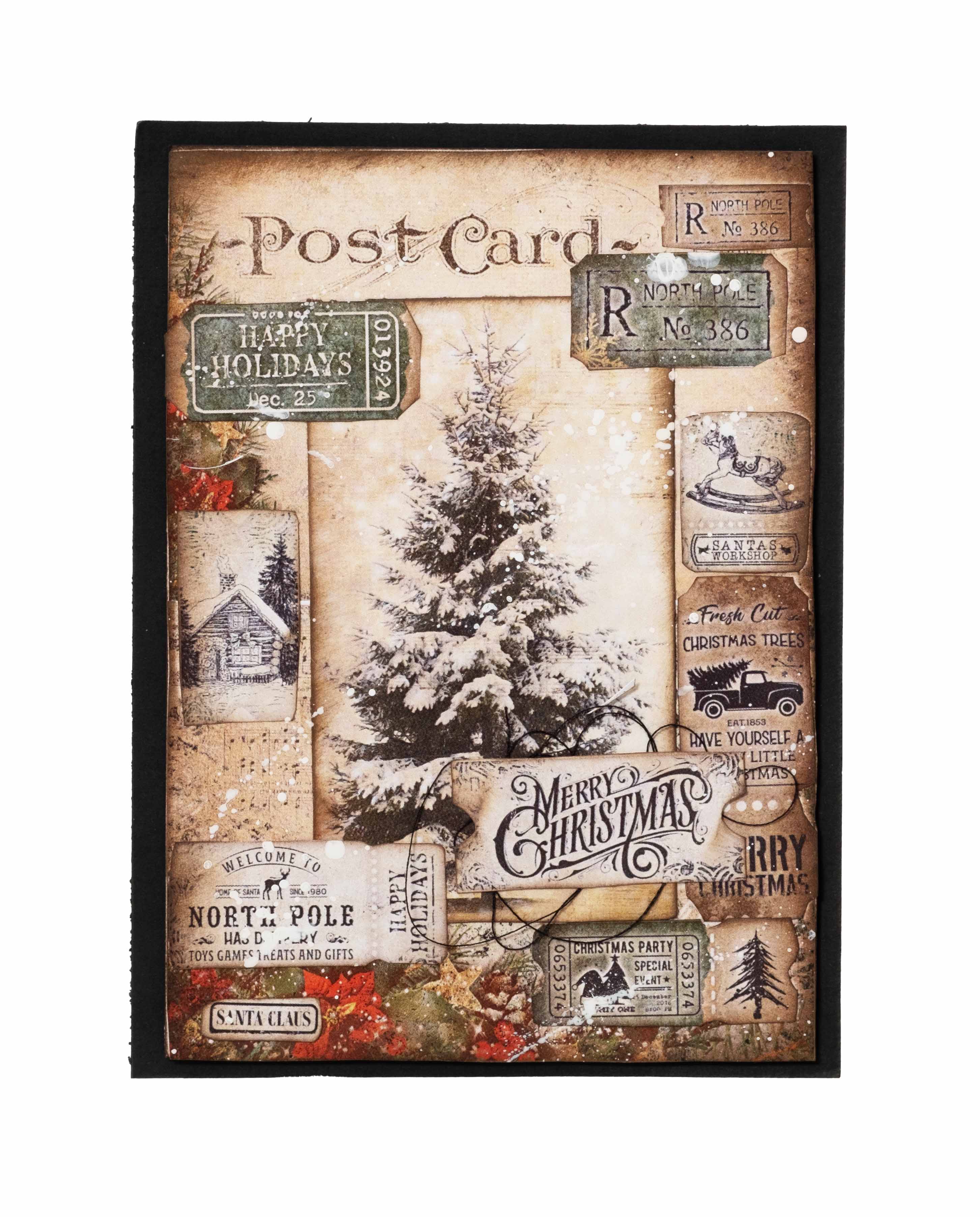Studio Light Essentials Happy Holidays mini paper pad