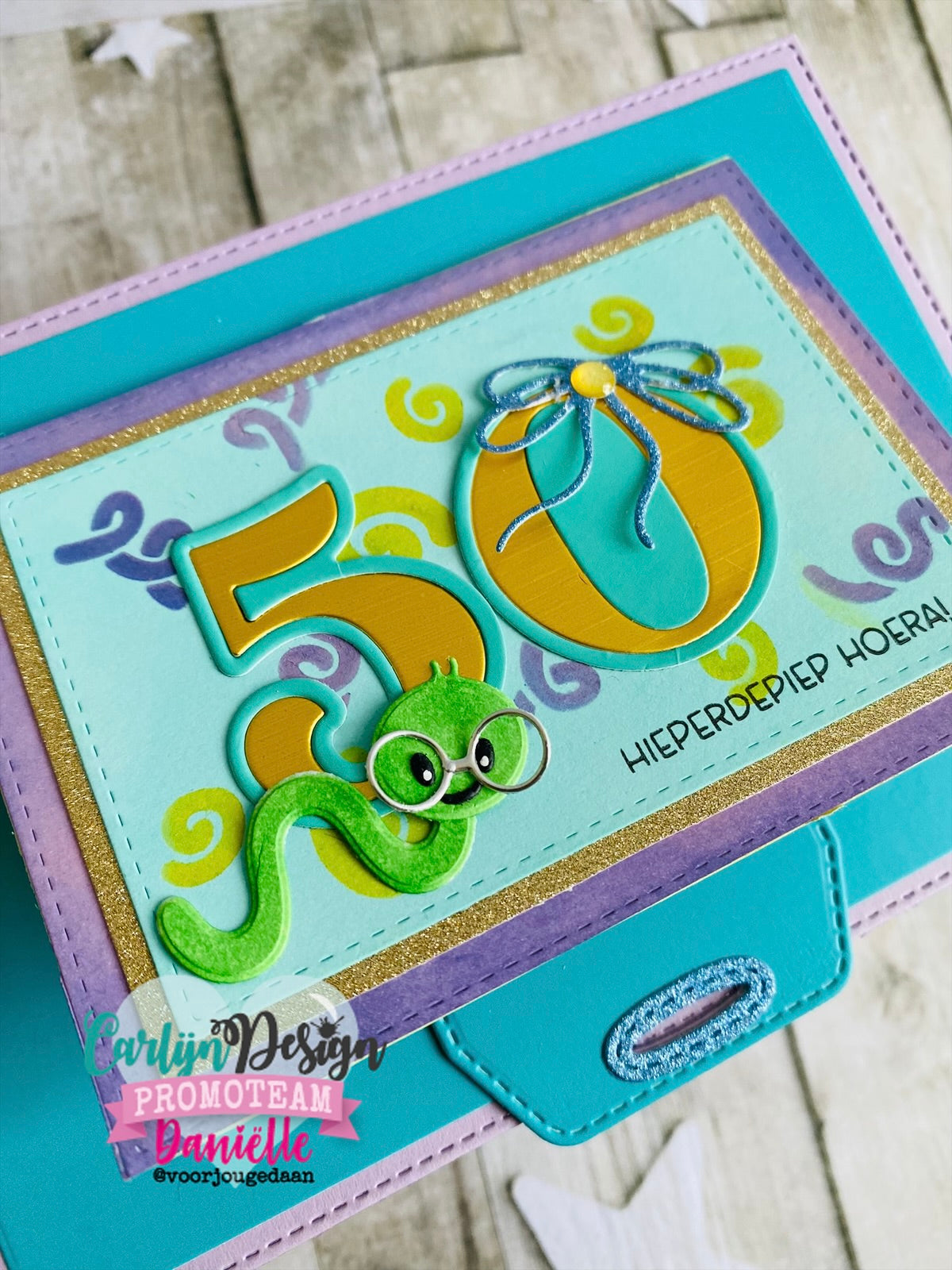 CarlijnDesign Cadeaukaart CDST-0170 stempel A6 gavekort