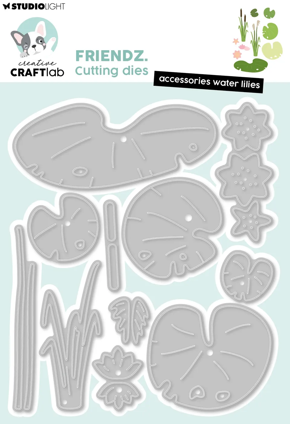 Studio Light Creative Craftlab Friendz Waterlelies dies blomster