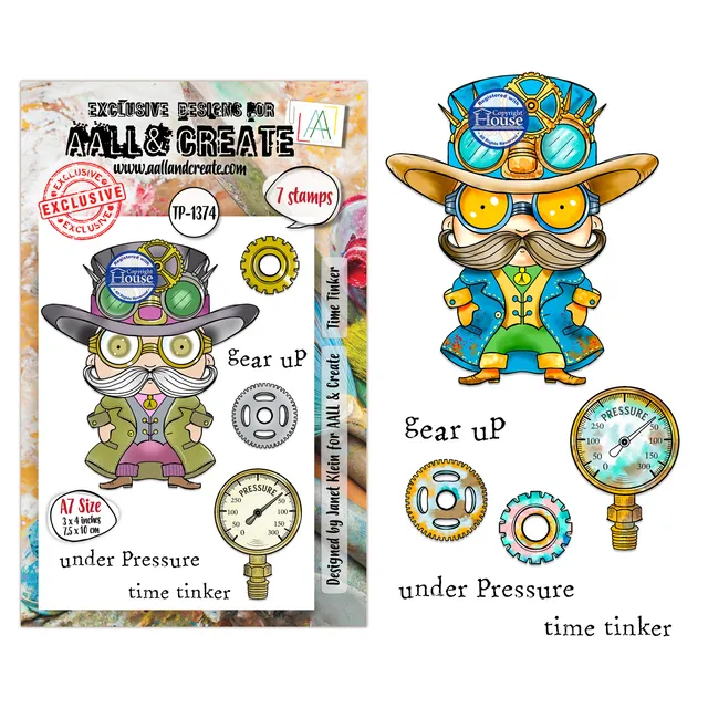 AALL & Create TP-1374 Time Tinker stempelsett klokke