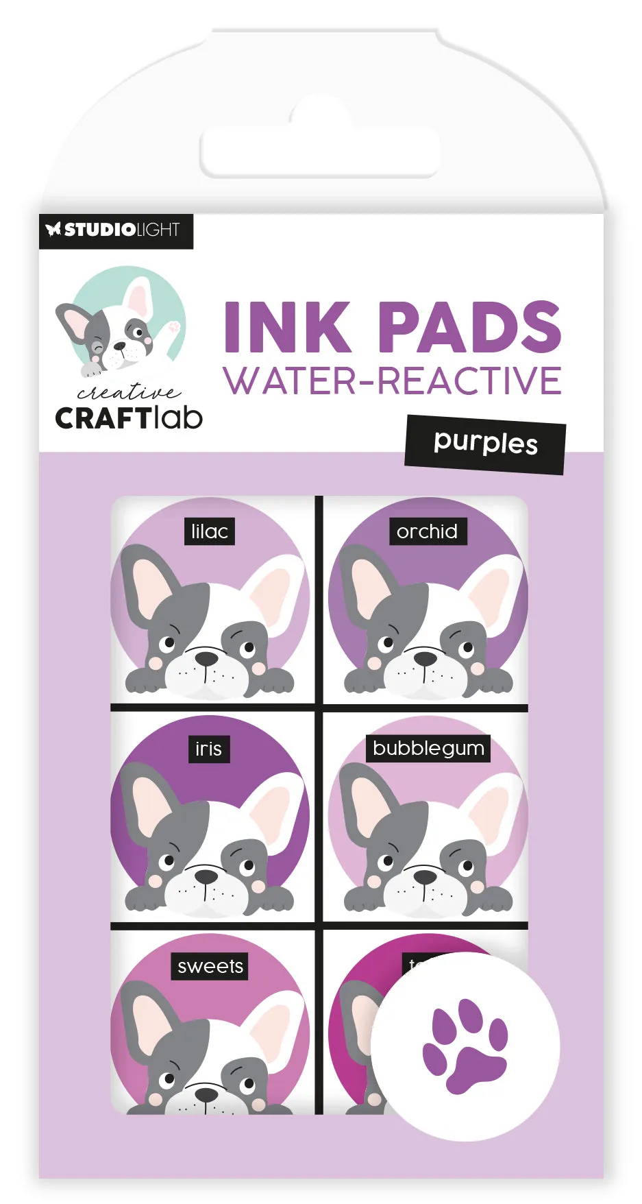 Studio Light Creative Craftlab vannreaktive blekkputer purples