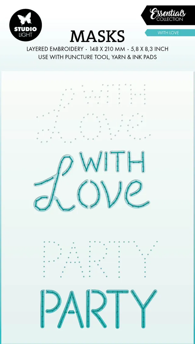 Studio Light Essentials Embroidery With love maske