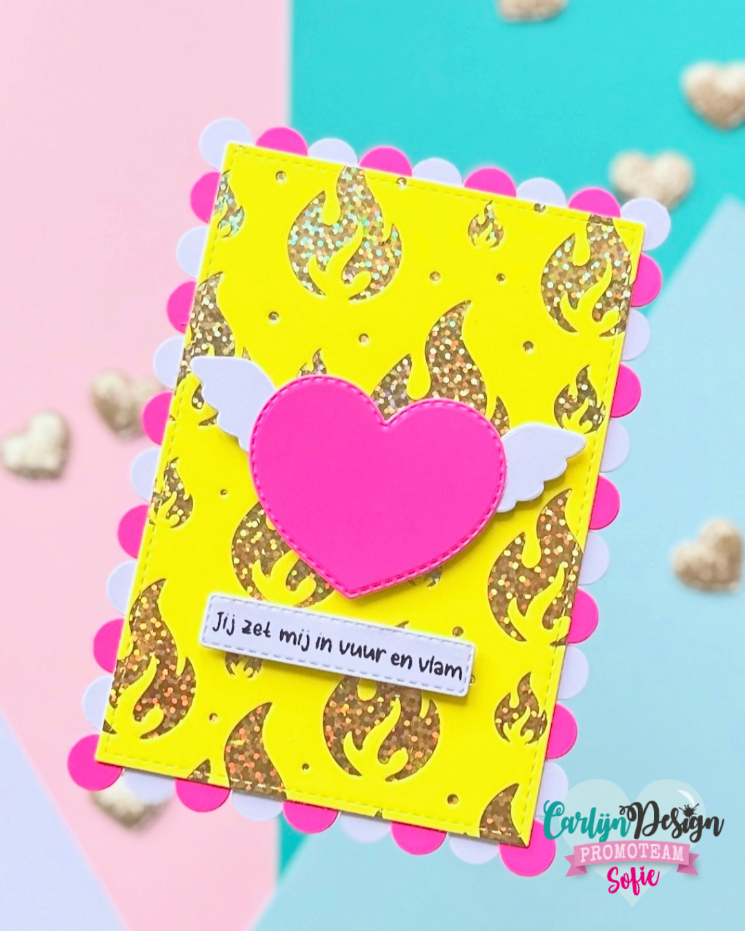 CarlijnDesign Playful Hearts dies CDSN-0340 hjerter