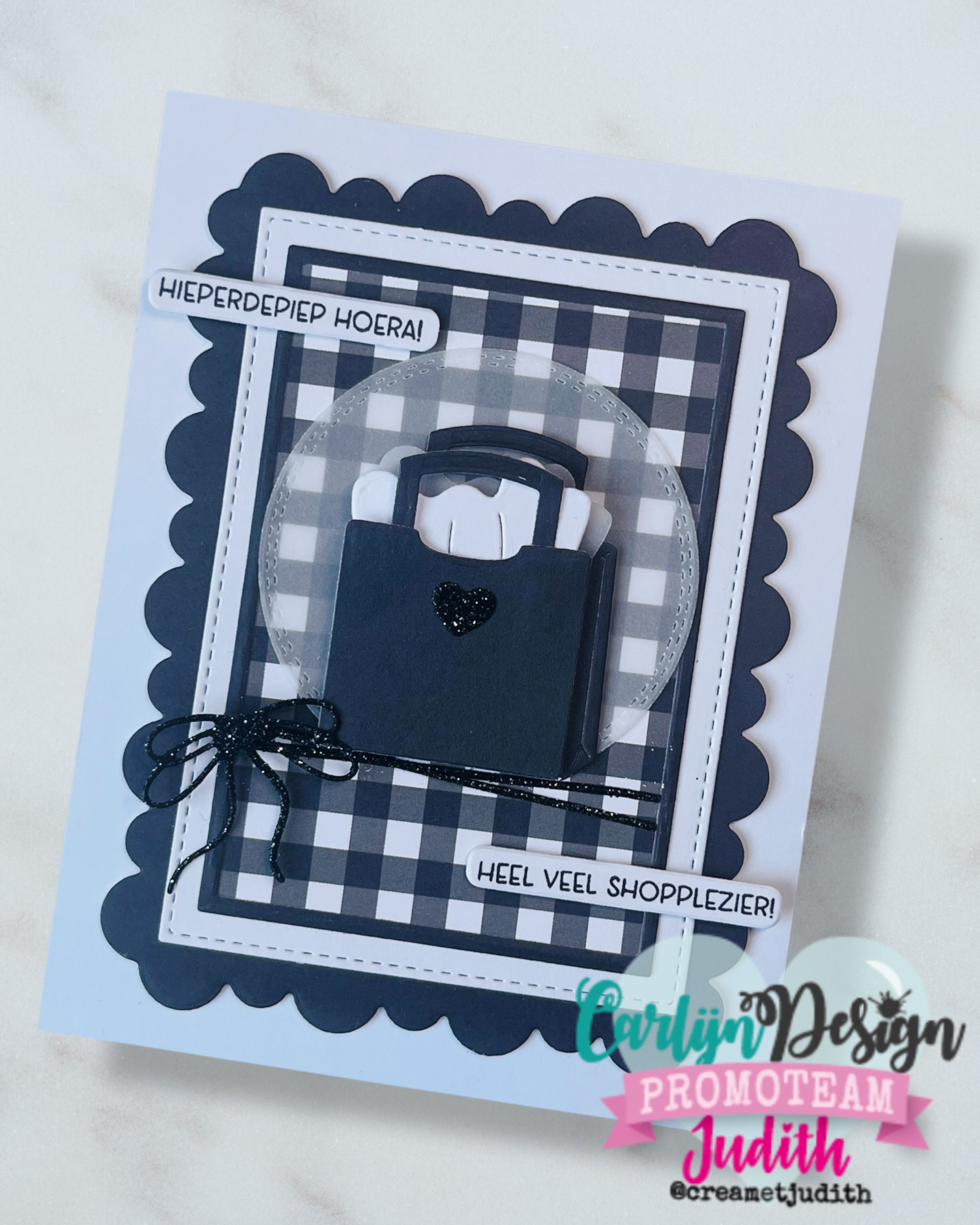 CarlijnDesign Cadeaukaart CDST-0170 stempel A6 gavekort