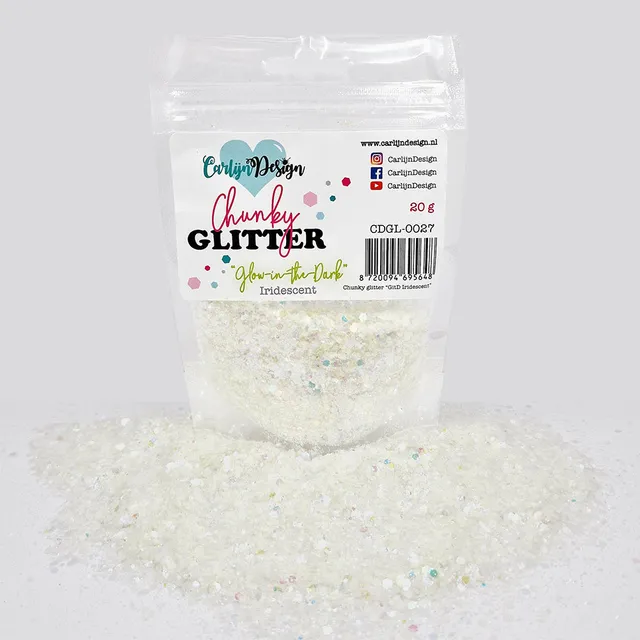 CarlijnDesign CDGL-0027 chunky glitter 20g glow-in-the-dark