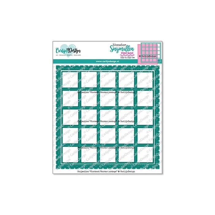 CarlijnDesign Vierkant Venster CDSN-0264 postage dies 13,5 cm