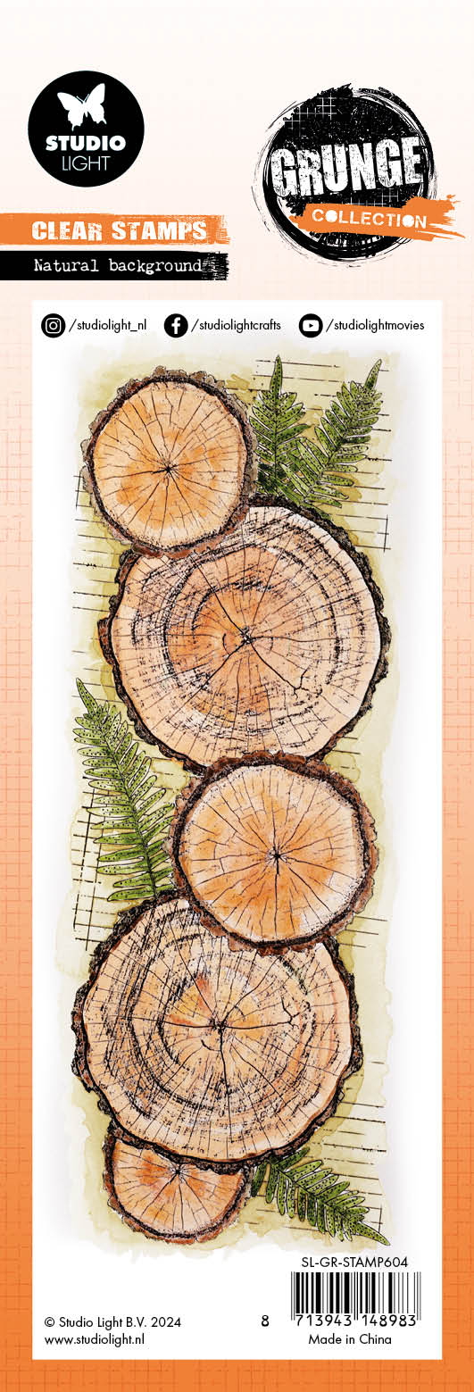 Studio Light Grunge Natural Background stempel 72x198 mm