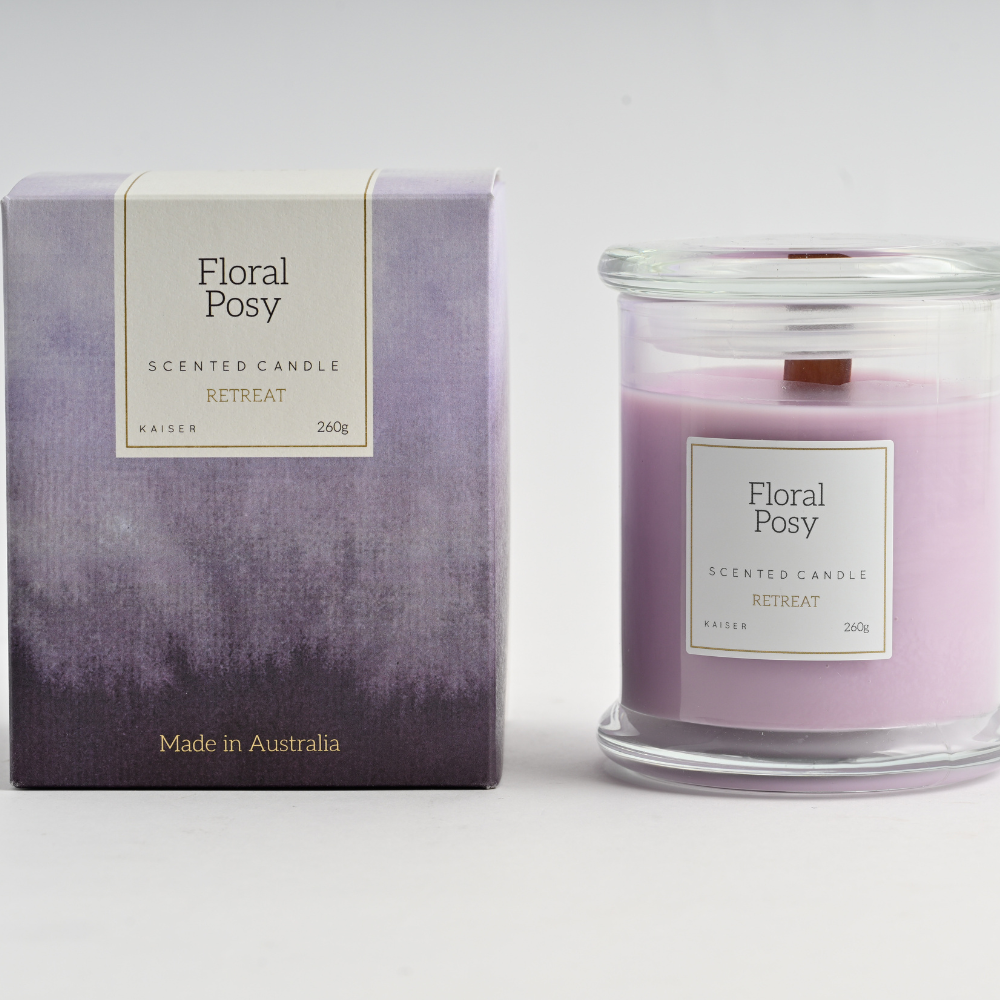KaiserCraft Retreat Floral Posy duftlys 260g blomst