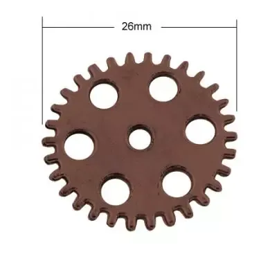 Korthobby Steampunk 4 stempel tannhjul vintage