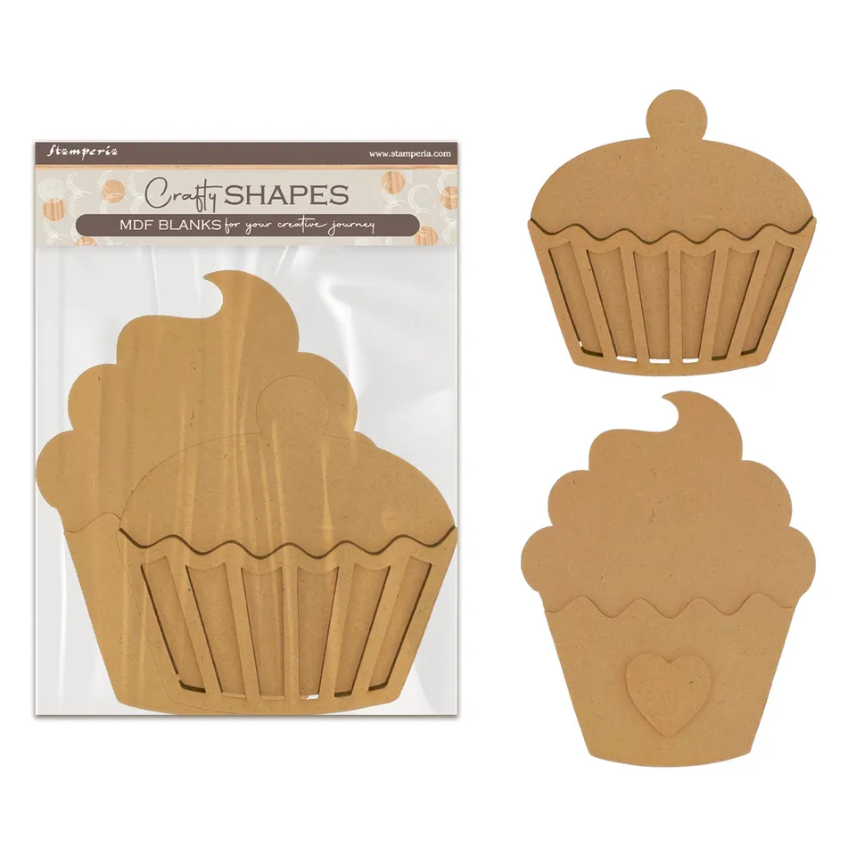 Stamperia Coffee and Chocolate MDF-figurer Sweet kaffe