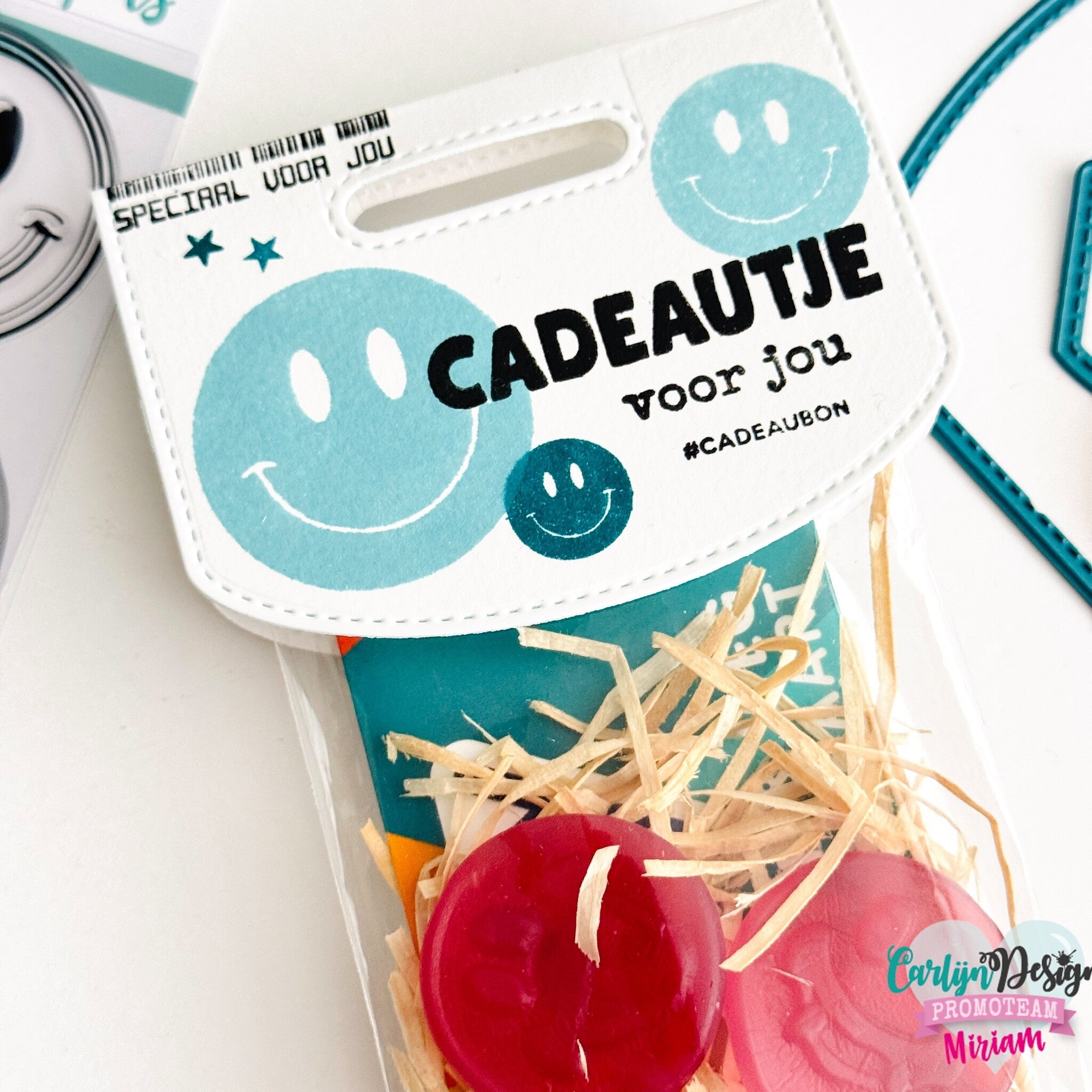 CarlijnDesign Giftbag topper CDSN-0284 dies gave