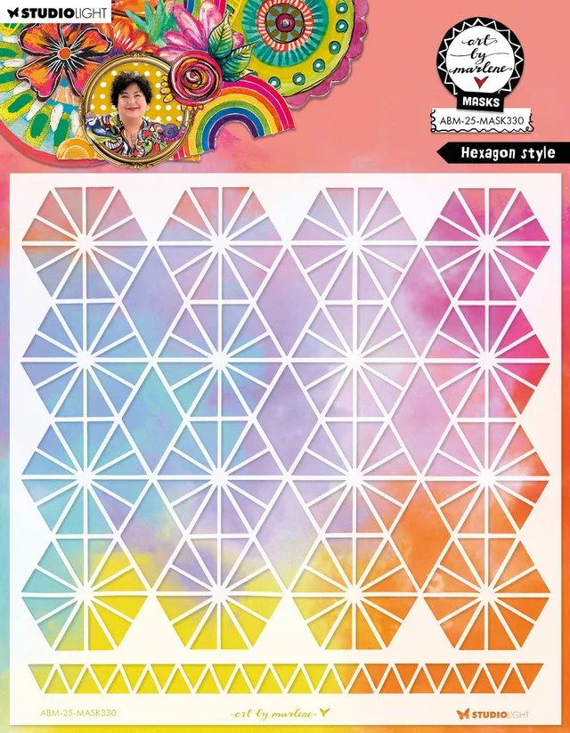 Studio Light Art by Marlene 2025 Hexagon sjablong maske