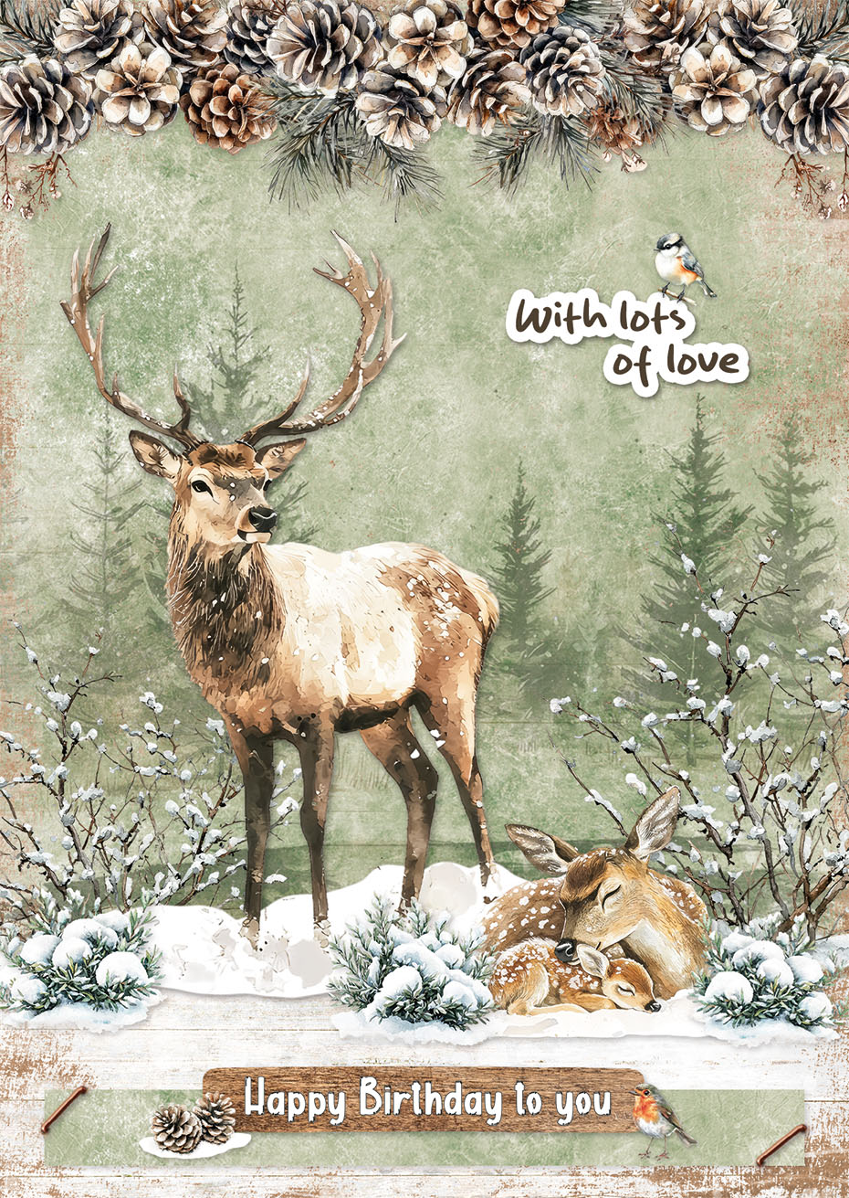 Studio Light Essentials Winter Woodland papirblokk 14 ark