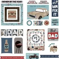 Korthobby Best Dad Ever Ephemera dieskutt farsdag