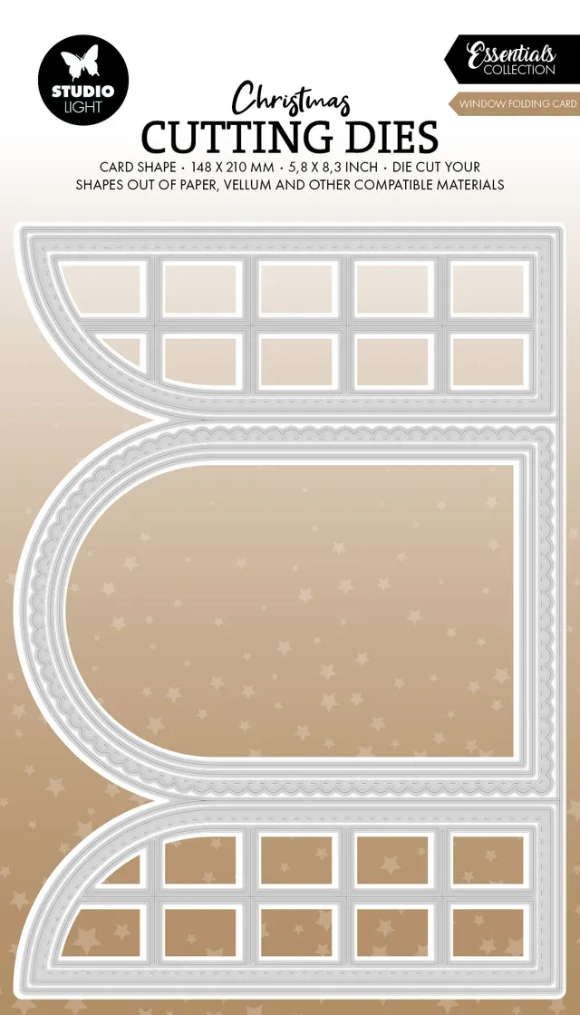 Studio Light Essentials Window folding card dies kortbase