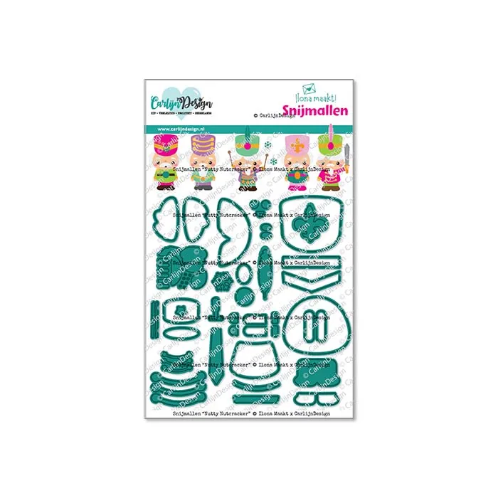 CarlijnDesign Nutty Nutcrackers CDSN-0317 dies nøtteknekker jul