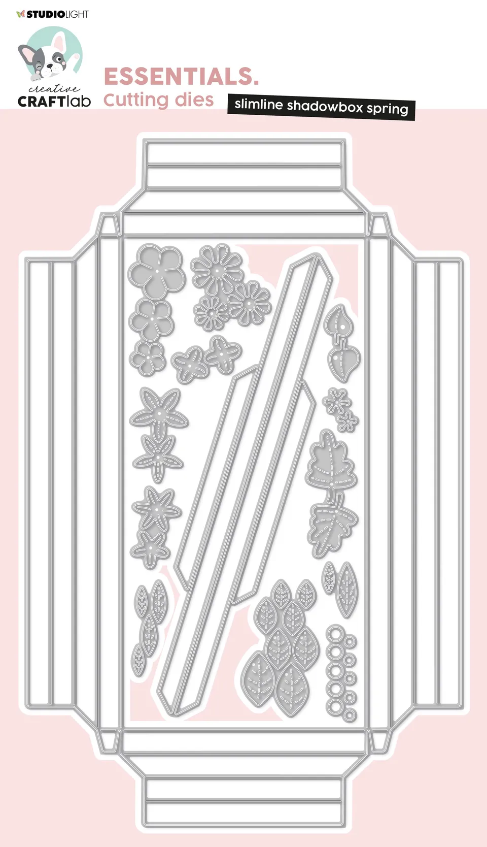 Creative Craftlab Shadowbox spring cutting die vår