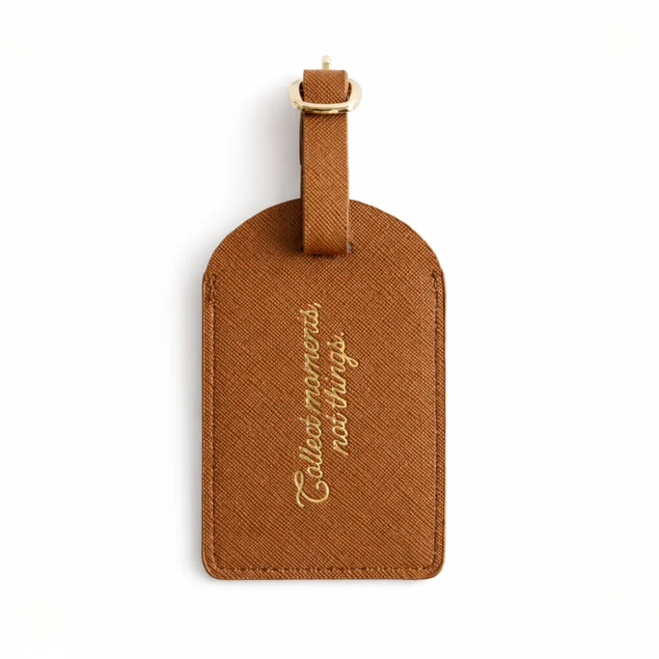 K&Co. Journey Luggage Tag bagasjelapp tan