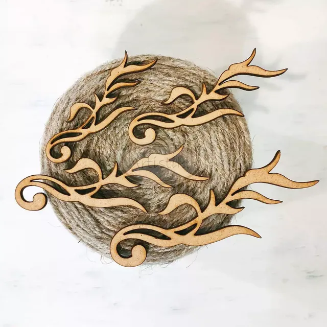 Artistiko Ornament 6 dies-sett til kort metall
