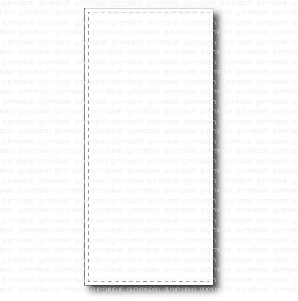 Gummiapan Slimline Stitched Rectangle dies søm