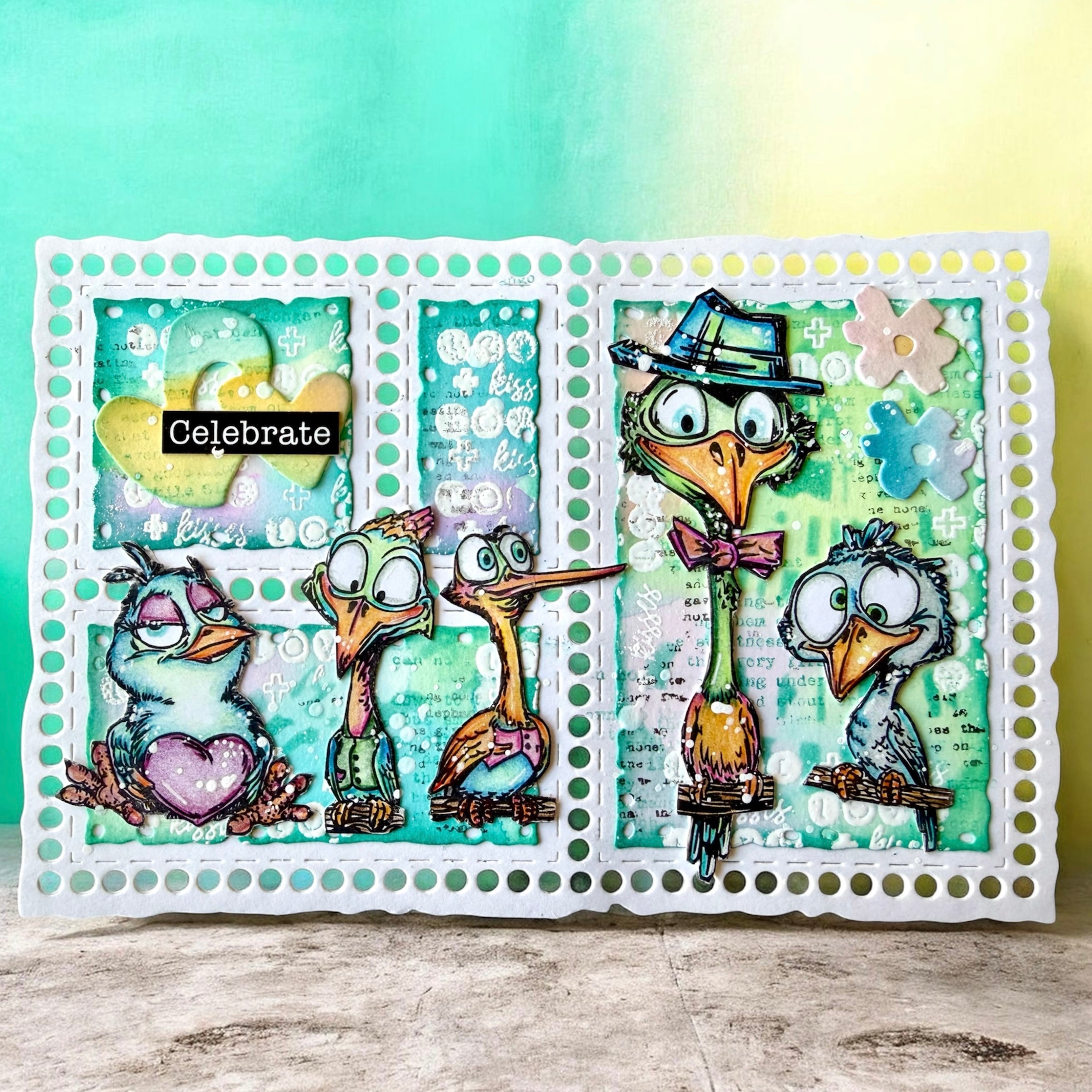 AALL & Create TP-1414 stempelsett Sir Chirps-a-Lot A6