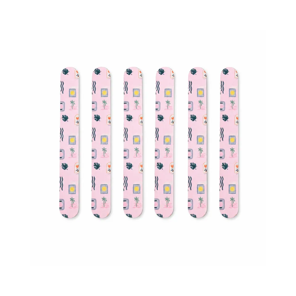 K&Co. Sunset Spritz Printed Nail Files neglefil Vacation 6-pk