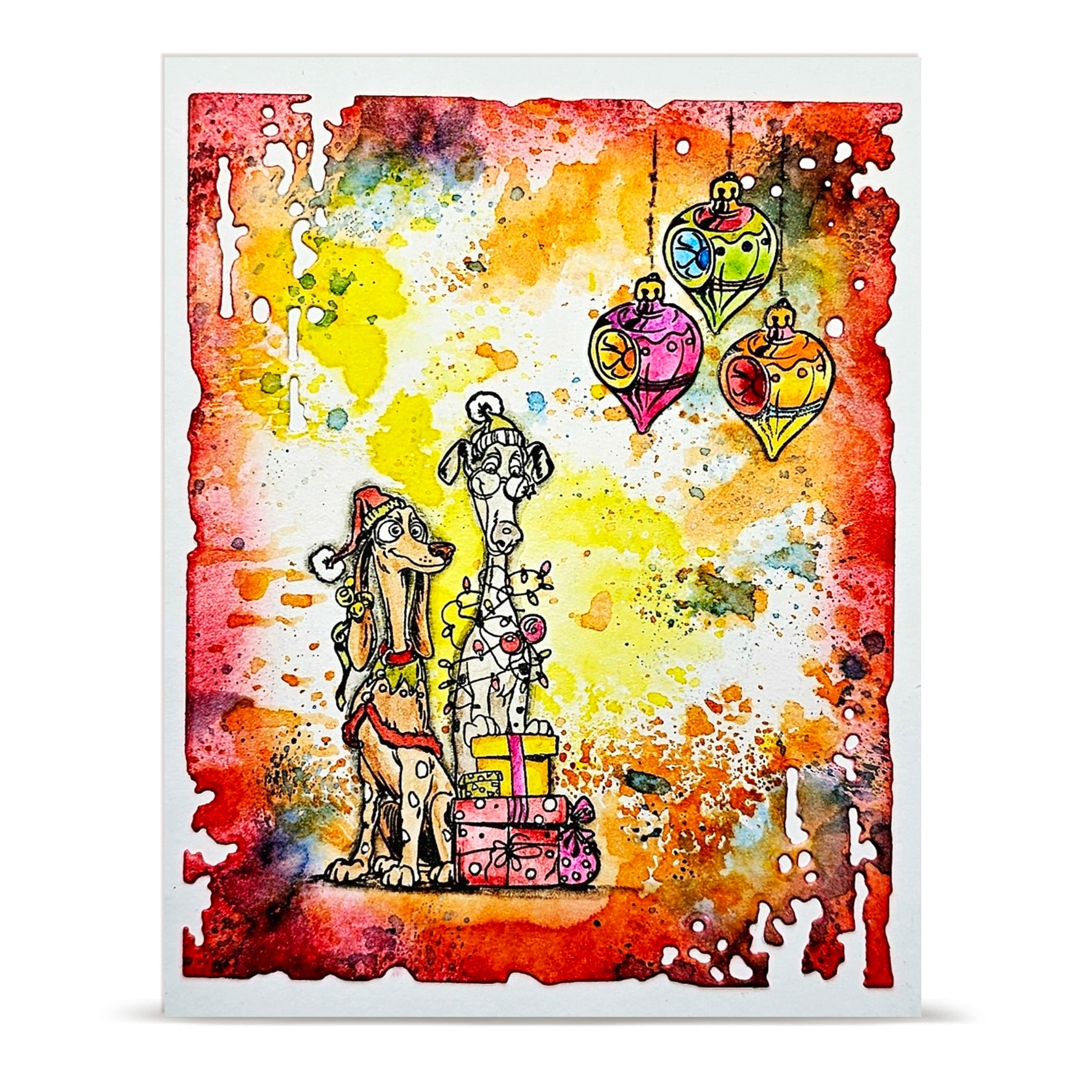 Aall and Create TP-1493 Merry Woofmas stempelsett A6 hund