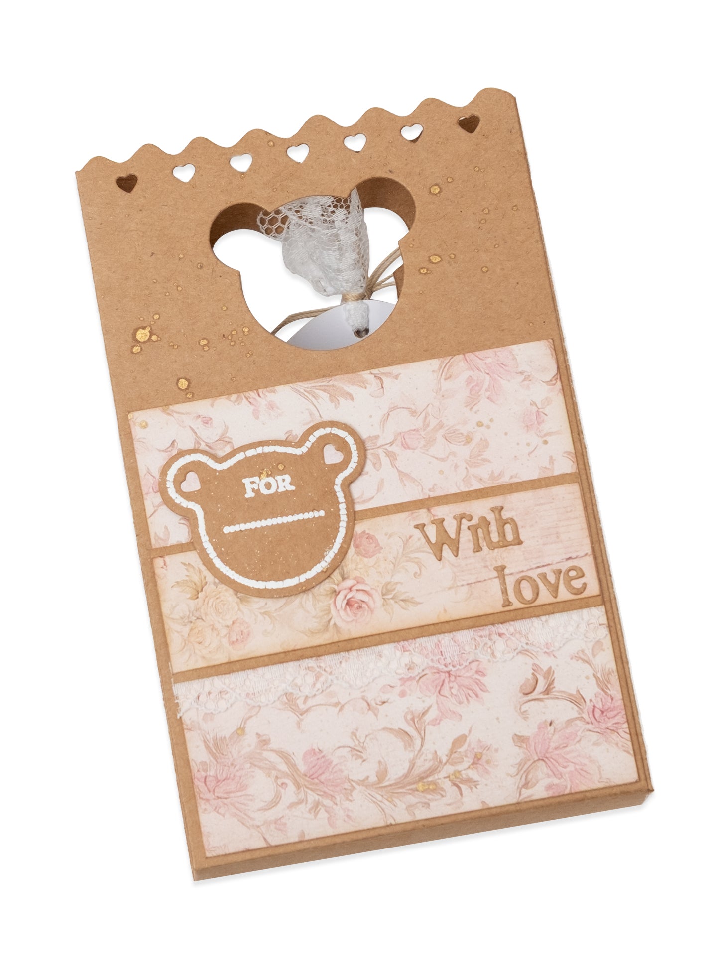 Studio Light Teddy's Tea Time Bear Gift Bag dies gavepose bamse