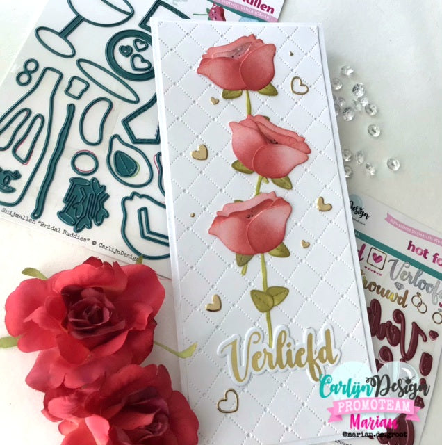 CarlijnDesign Verliefd Verloofd Getrouwd CDHF-0070 hotfoil