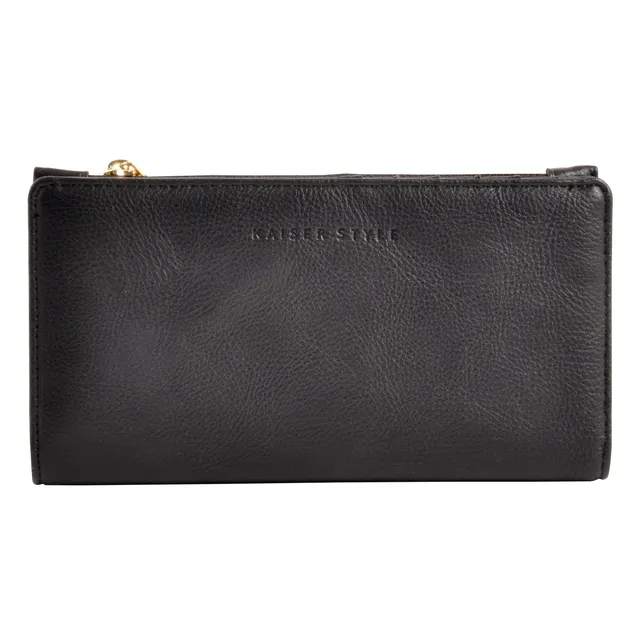KaiserCraft Black lommebok kunstlær 20x11 cm glidelås