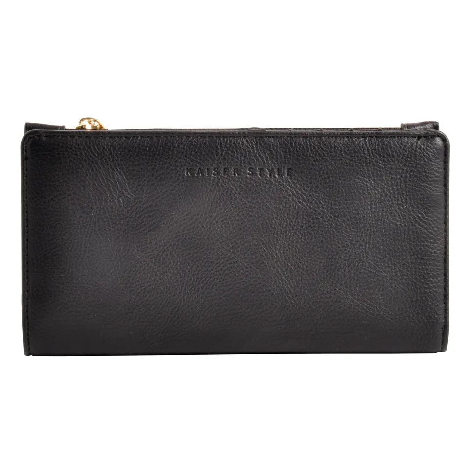 KaiserCraft Black lommebok kunstlær 20x11 cm glidelås