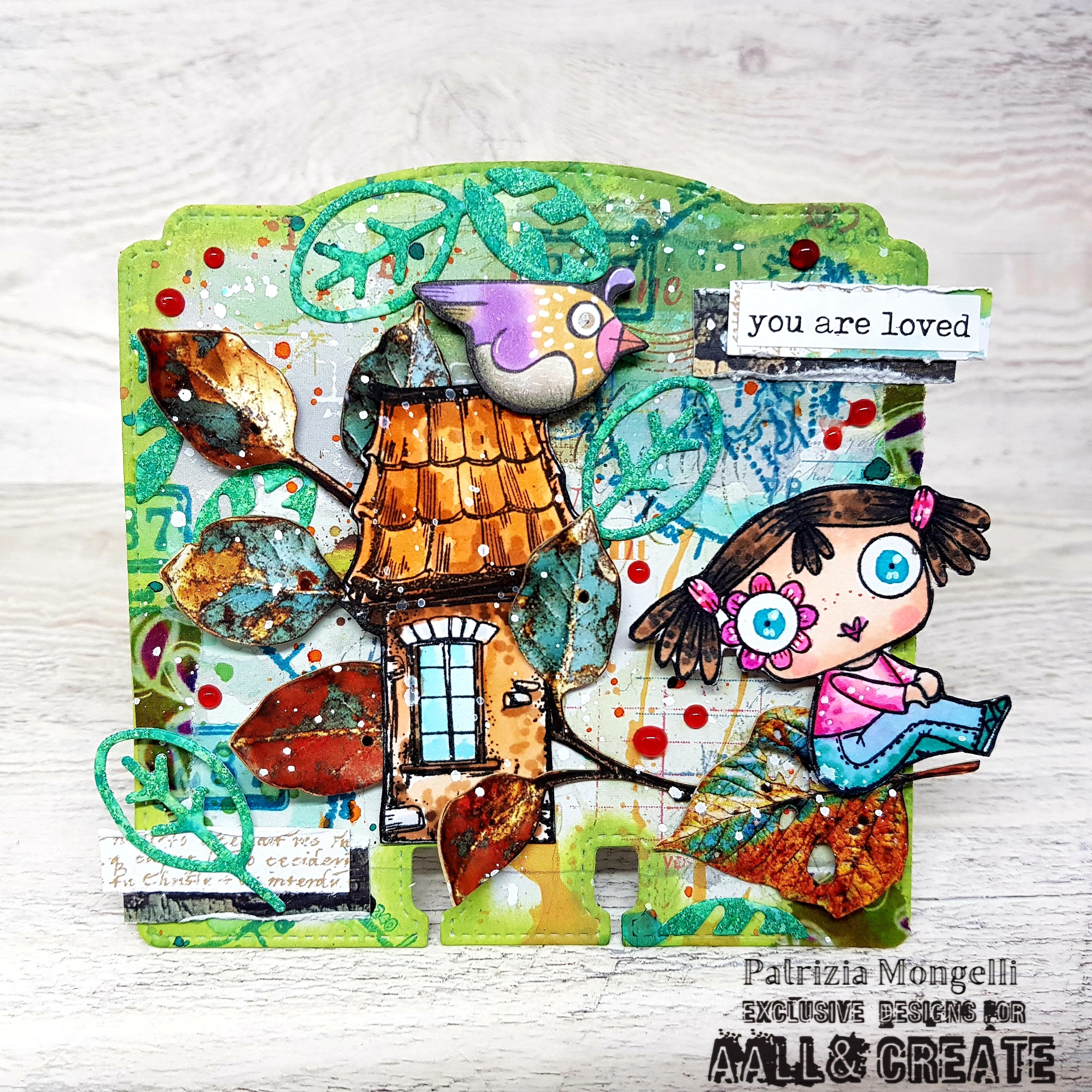 Aall and Create TP-1045 stempelsett A5 Sugar Delights klar