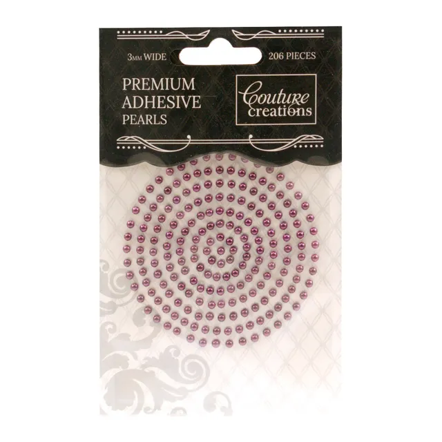 Couture Creations Perfect Plum perler 3 mm 206 stk plomme