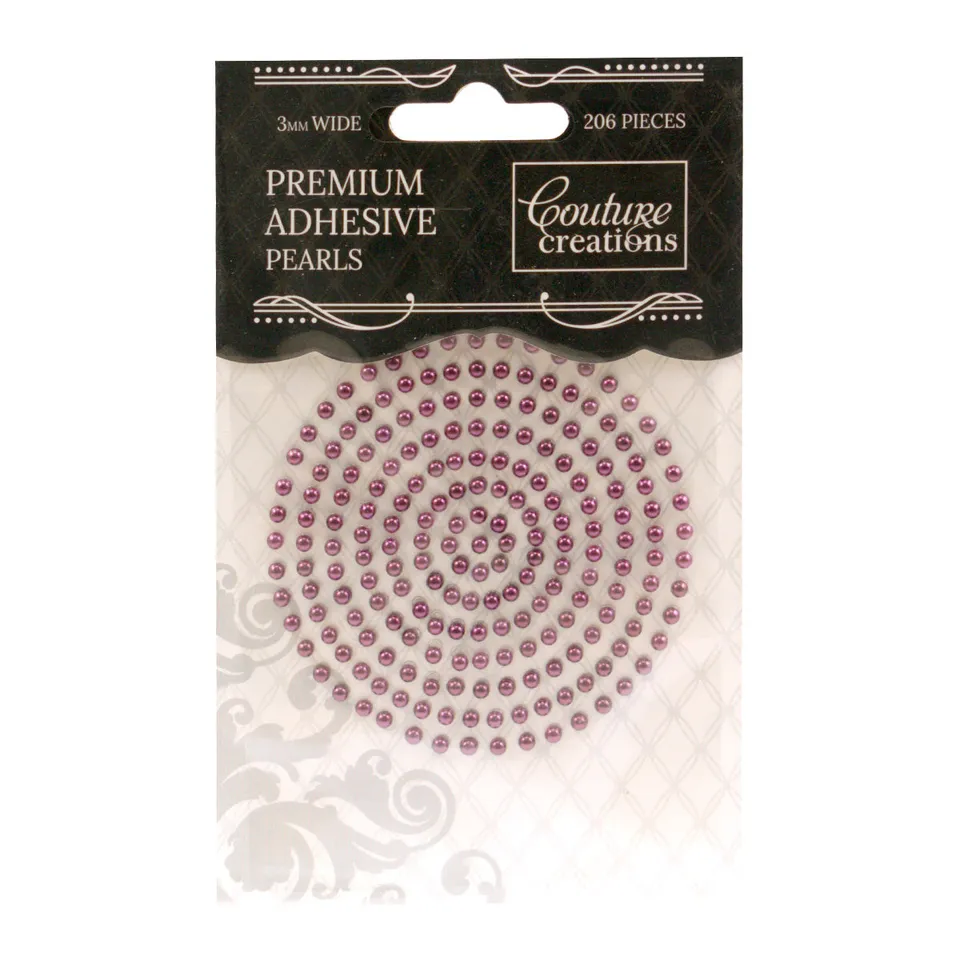 Couture Creations Perfect Plum perler 3 mm 206 stk plomme