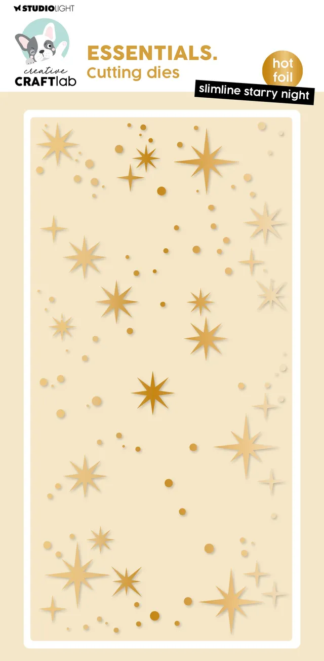 Studio Light Essentials Slimline starry night hotfoilplate