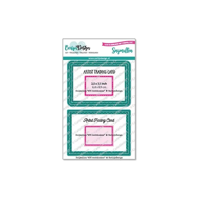 CarlijnDesign ATC Rechthoeken CDSN-0233 dies 6,4x8,9 cm