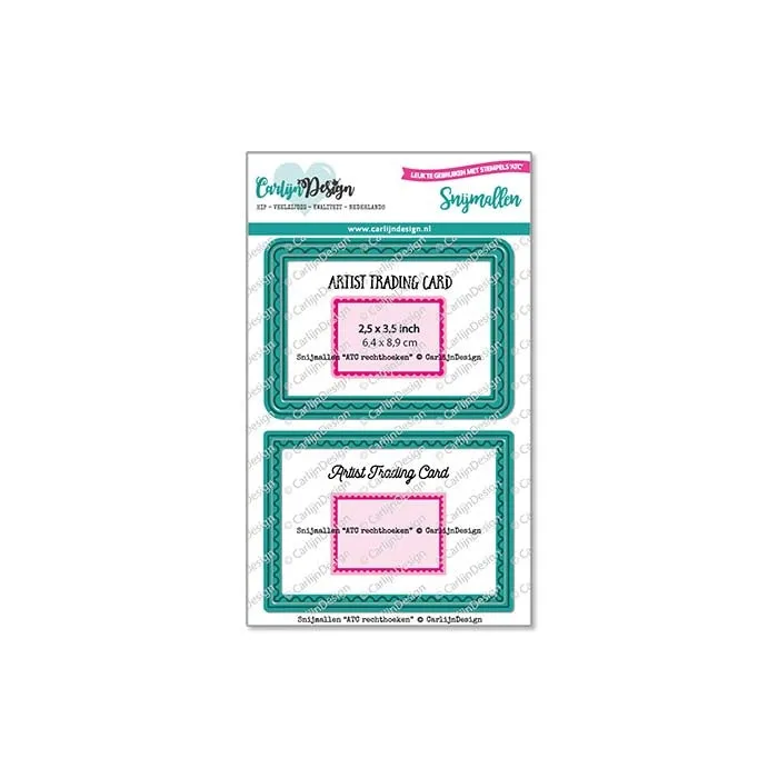 CarlijnDesign ATC Rechthoeken CDSN-0233 dies 6,4x8,9 cm