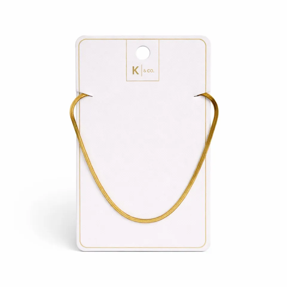 K&Co. Jada Snake Chain kjede gull