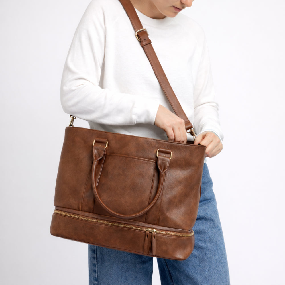 KaiserCraft Journey Tan reisetote 43 cm