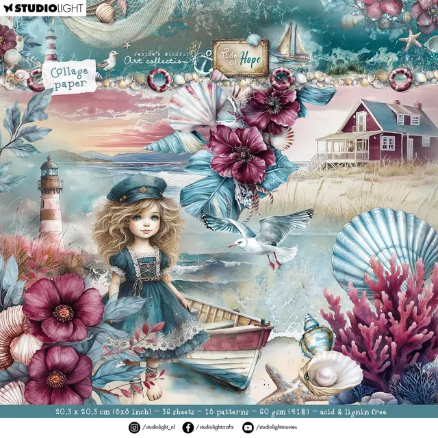 Studio Light Tide of Hope collageblokk backgrounds elements