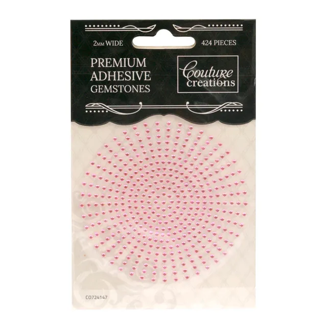 Couture Creations edelstener rosa lace 2mm 424-pk