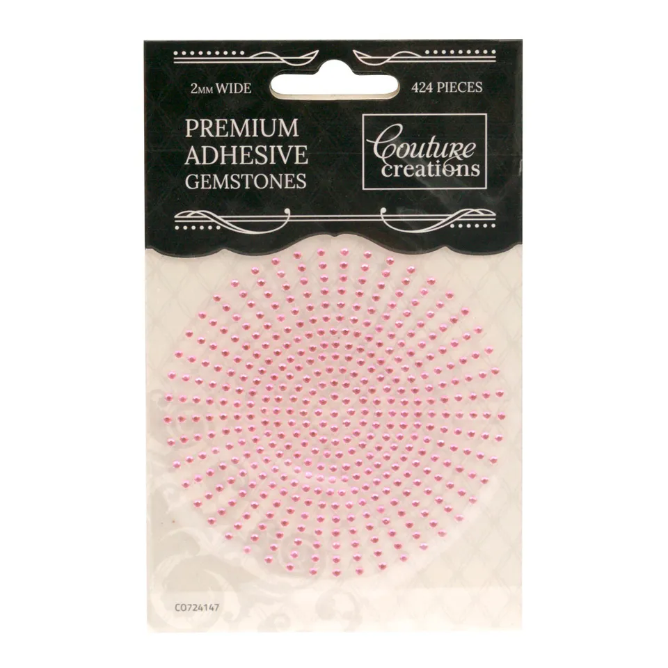 Couture Creations edelstener rosa lace 2mm 424-pk