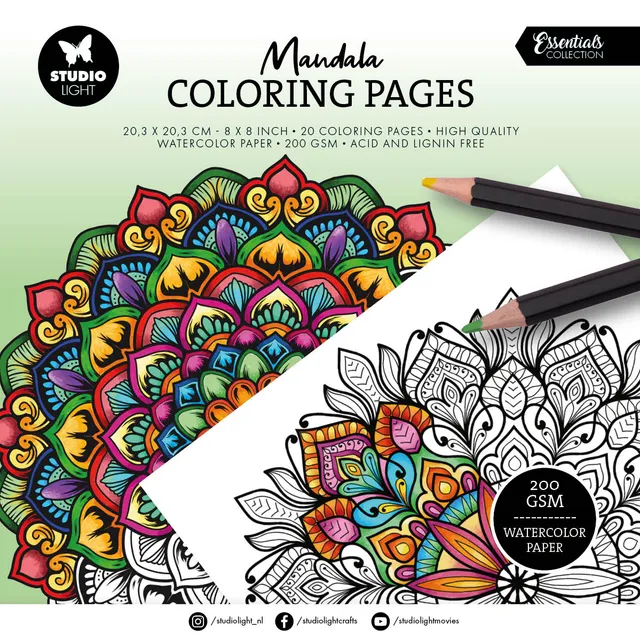 Studio Light Essentials Coloring Pages Mandala 03 20 ark