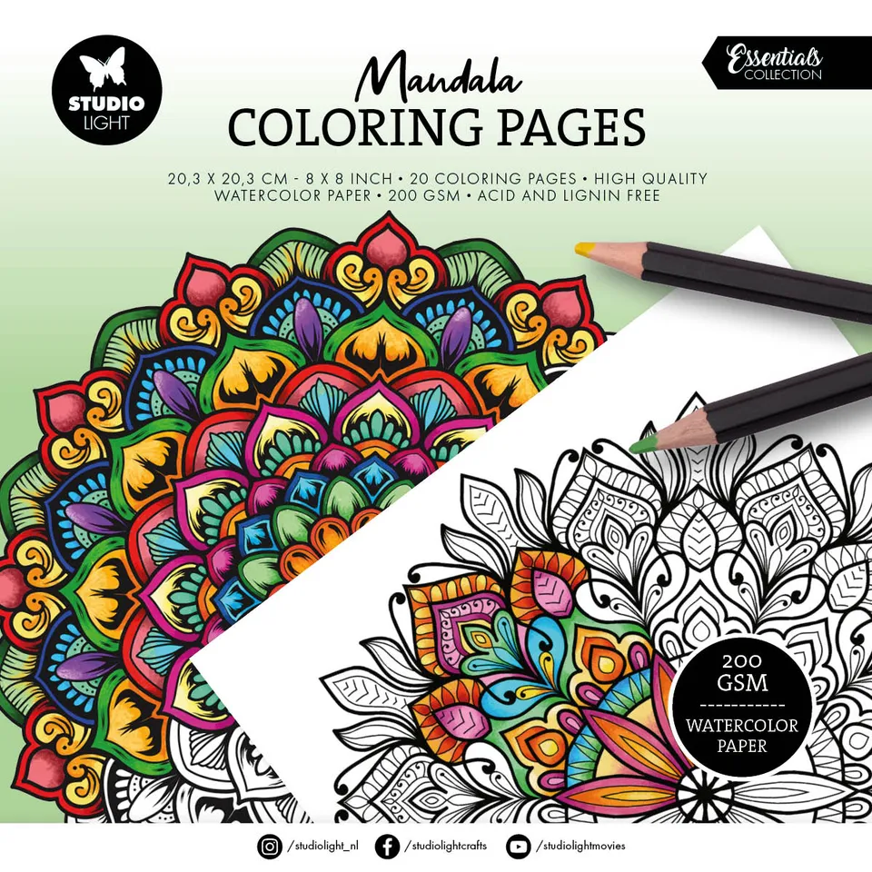 Studio Light Essentials Coloring Pages Mandala 03 20 ark