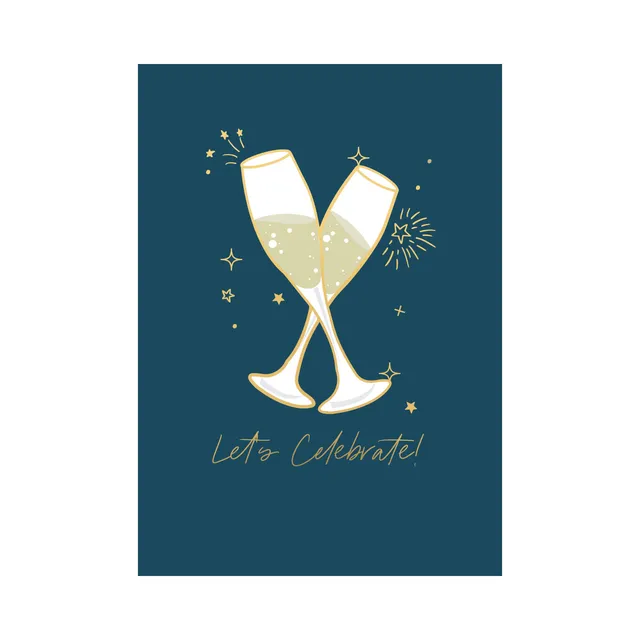 KaiserCraft Congrats Champagne Celebrate gratulasjonskort