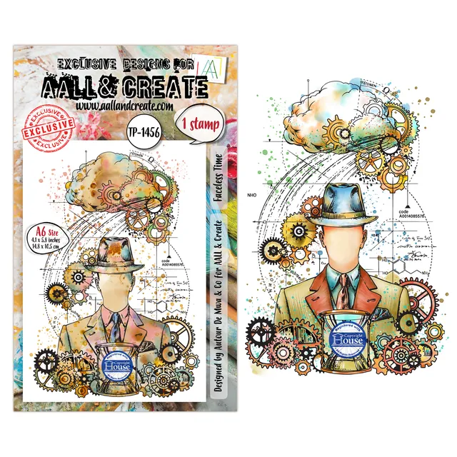 AALL & Create TP-1456 Faceless Time stempelsett A6 klar