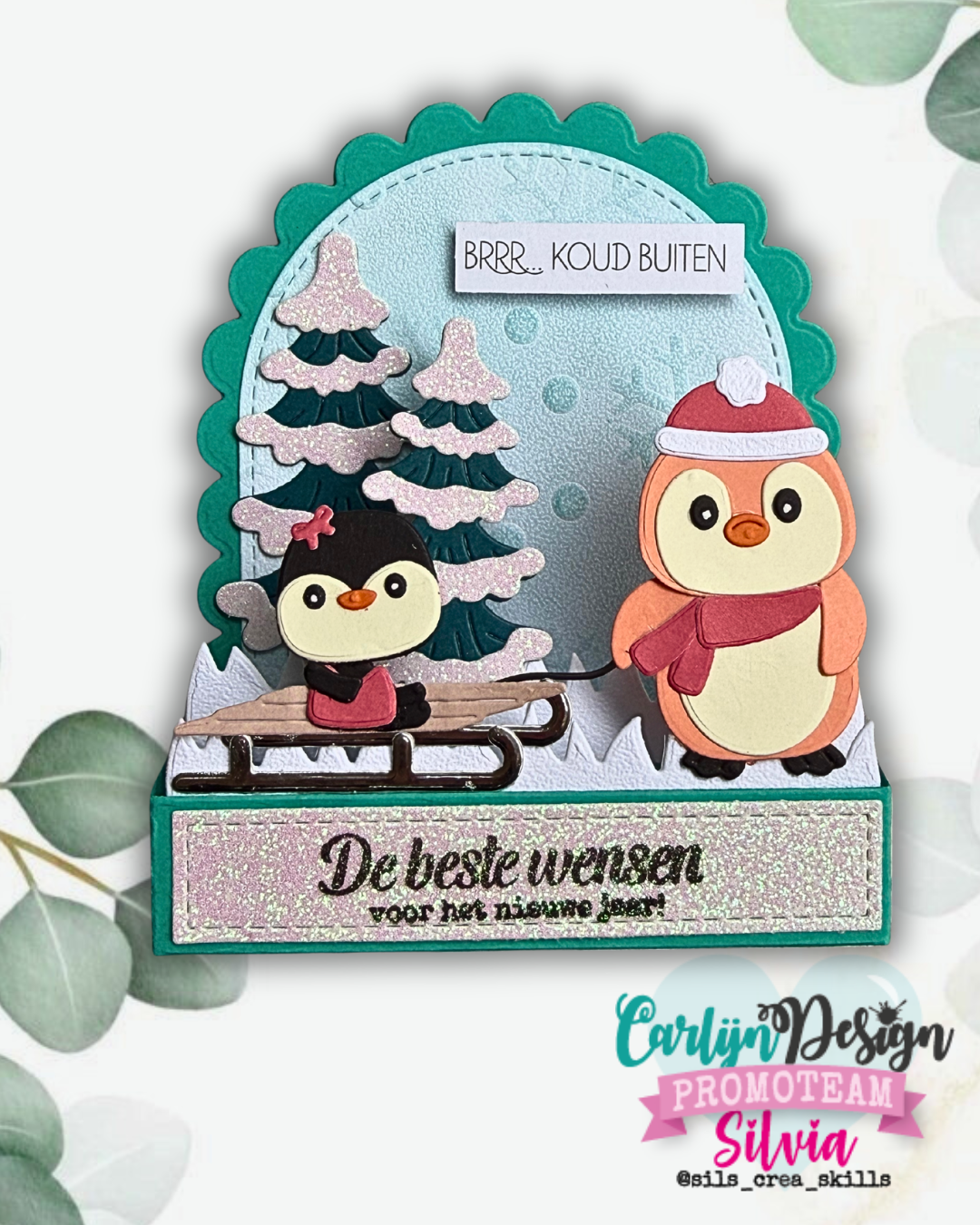 CarlijnDesign Snowy Spruce CDSN-0401 diesett grantrær jul