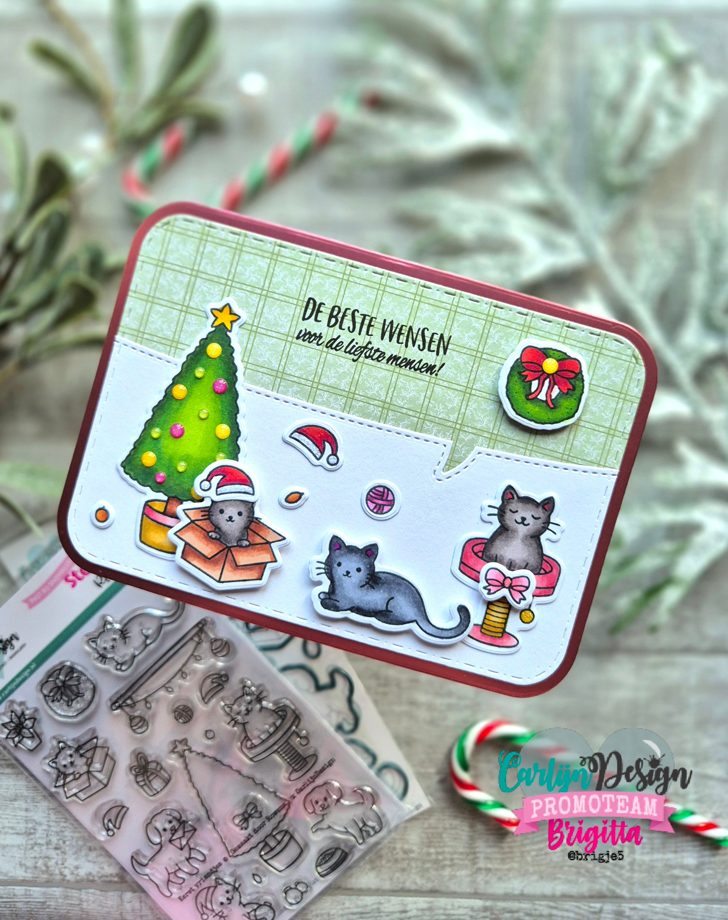 CarlijnDesign Kerst vriendjes CDSN-0318 dies jul