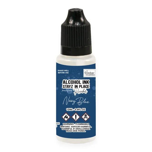 Stayz in Place Navy Blue refillblekk perlemor alkohol