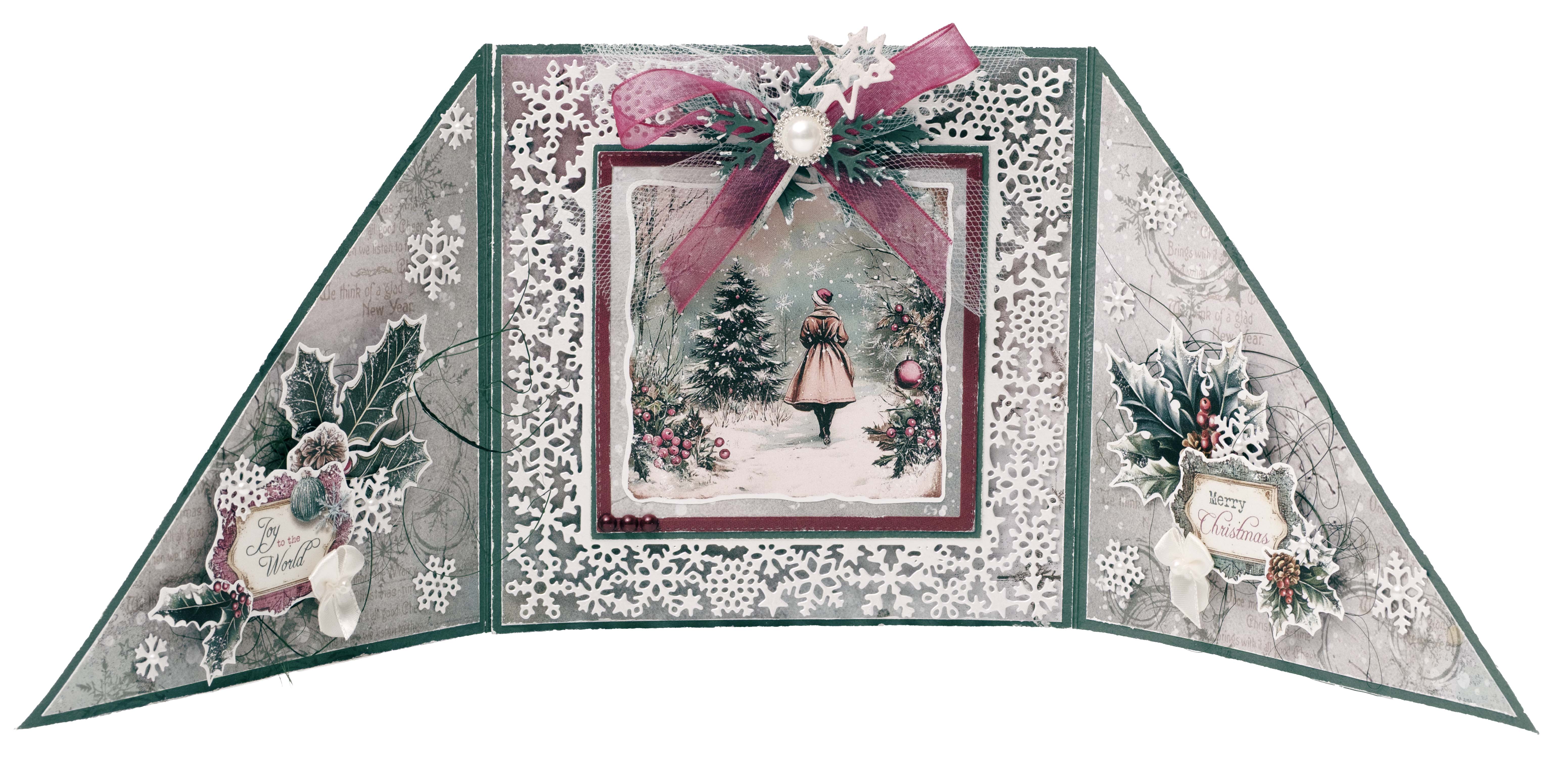 Jenine's Mindful Art Christmas Blush clear stempel Christmas deco